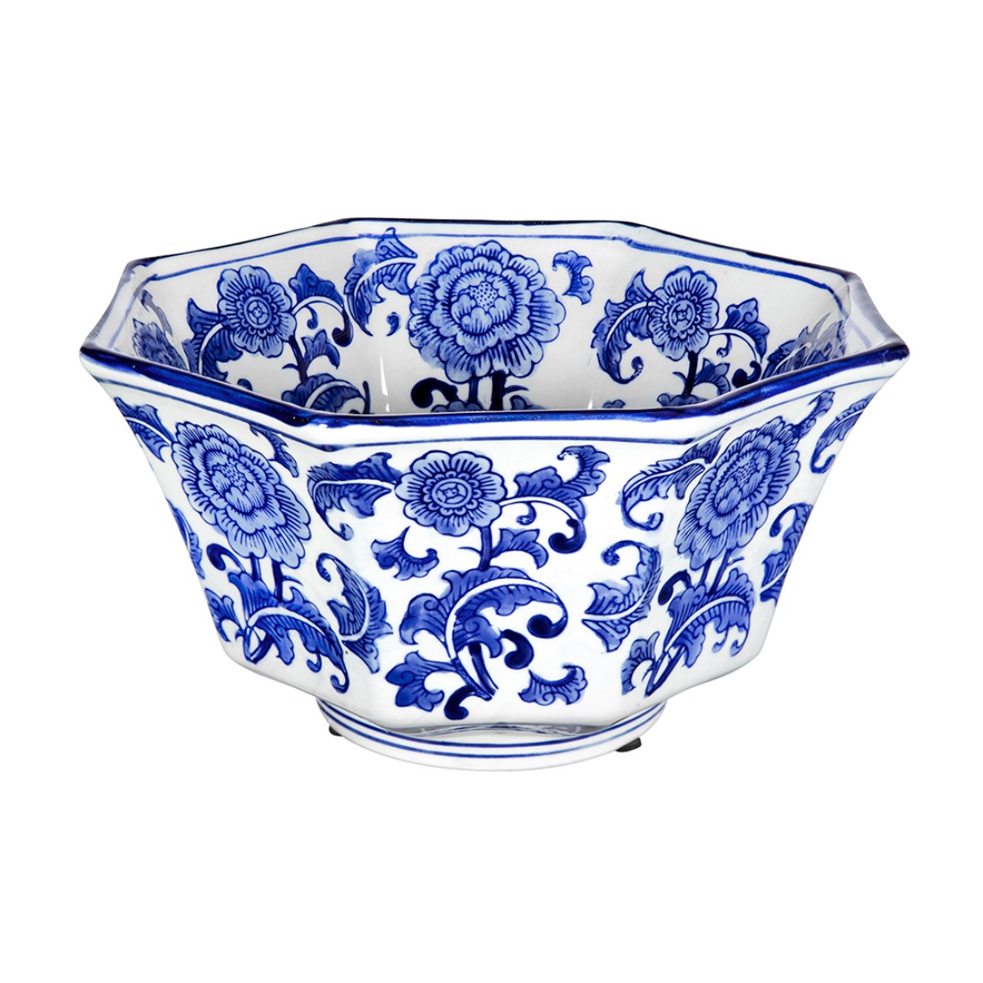 Provincial Blue and White Centerpiece Bowl