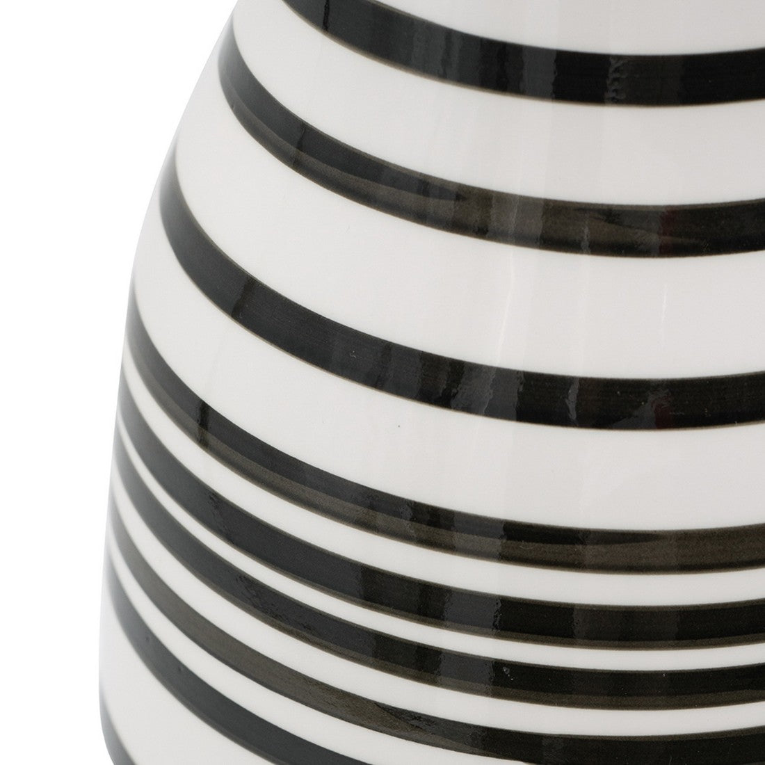 Black and White Hand Painted Vase