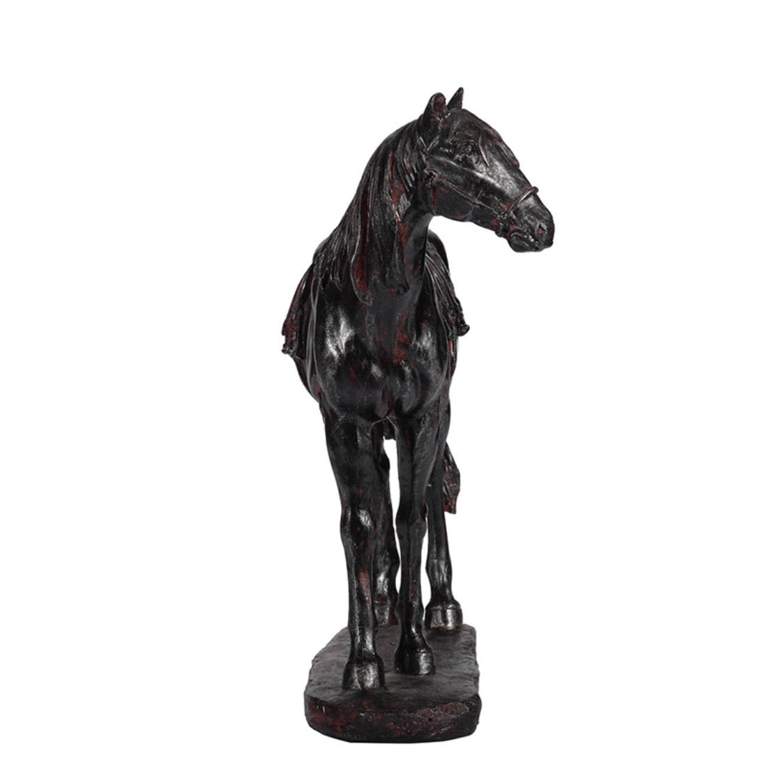 Black Resin Polyresin Horse