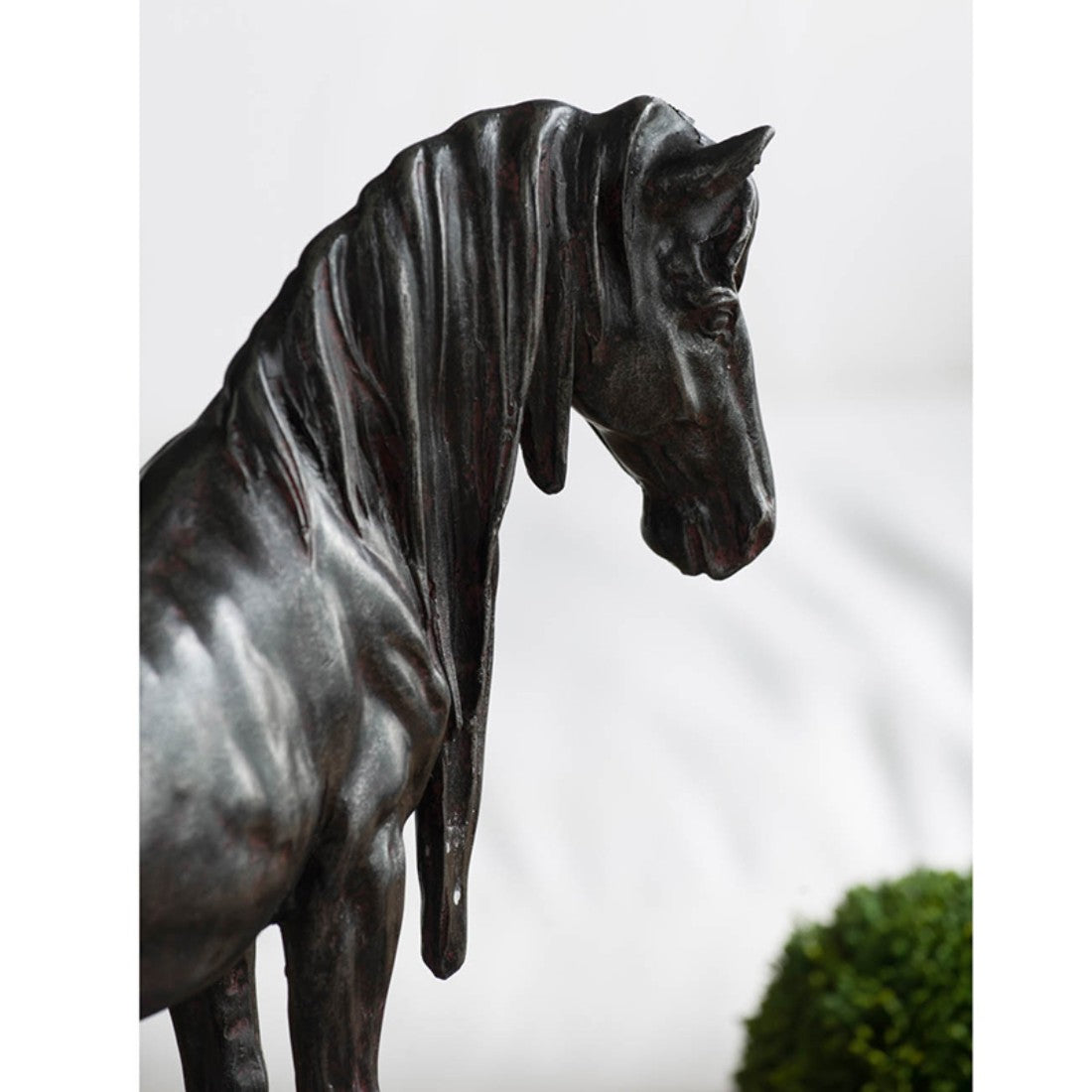 Black Resin Polyresin Horse