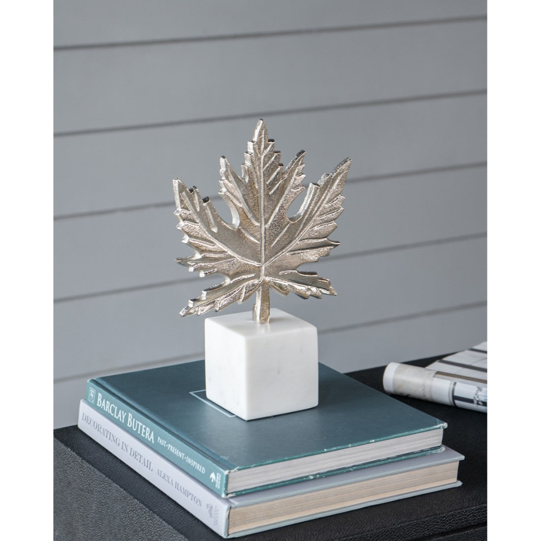 Aluimnum Leaf On Marble Base