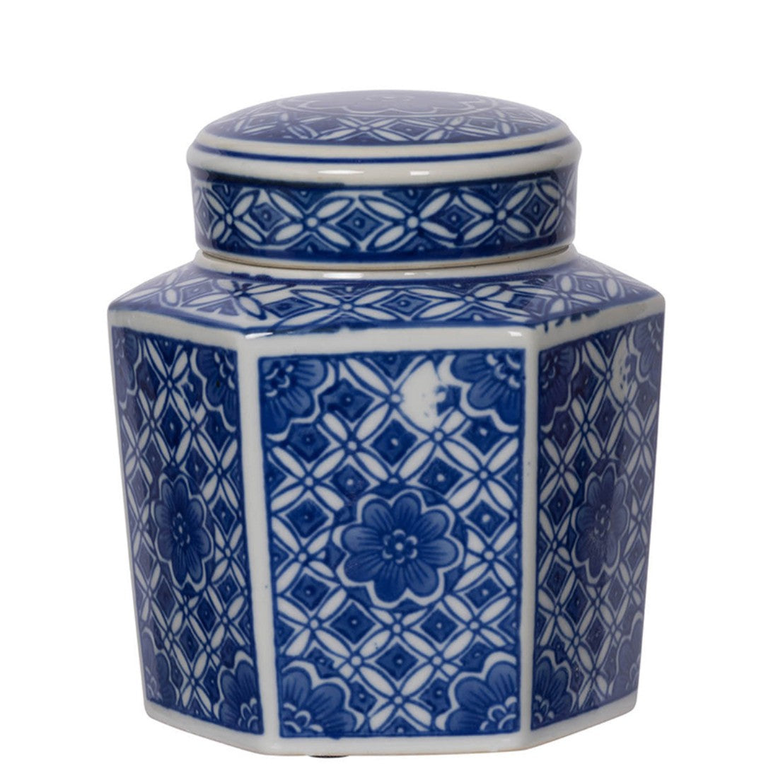 Set of 3 Leith Blue and White Decorative Jar