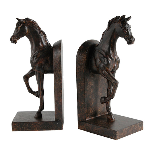 S/2 Trotting Horse Bookends