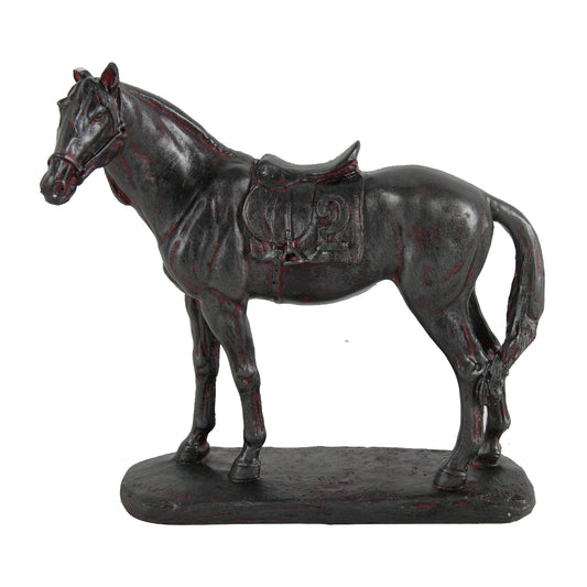 Black Resin Polyresin Horse