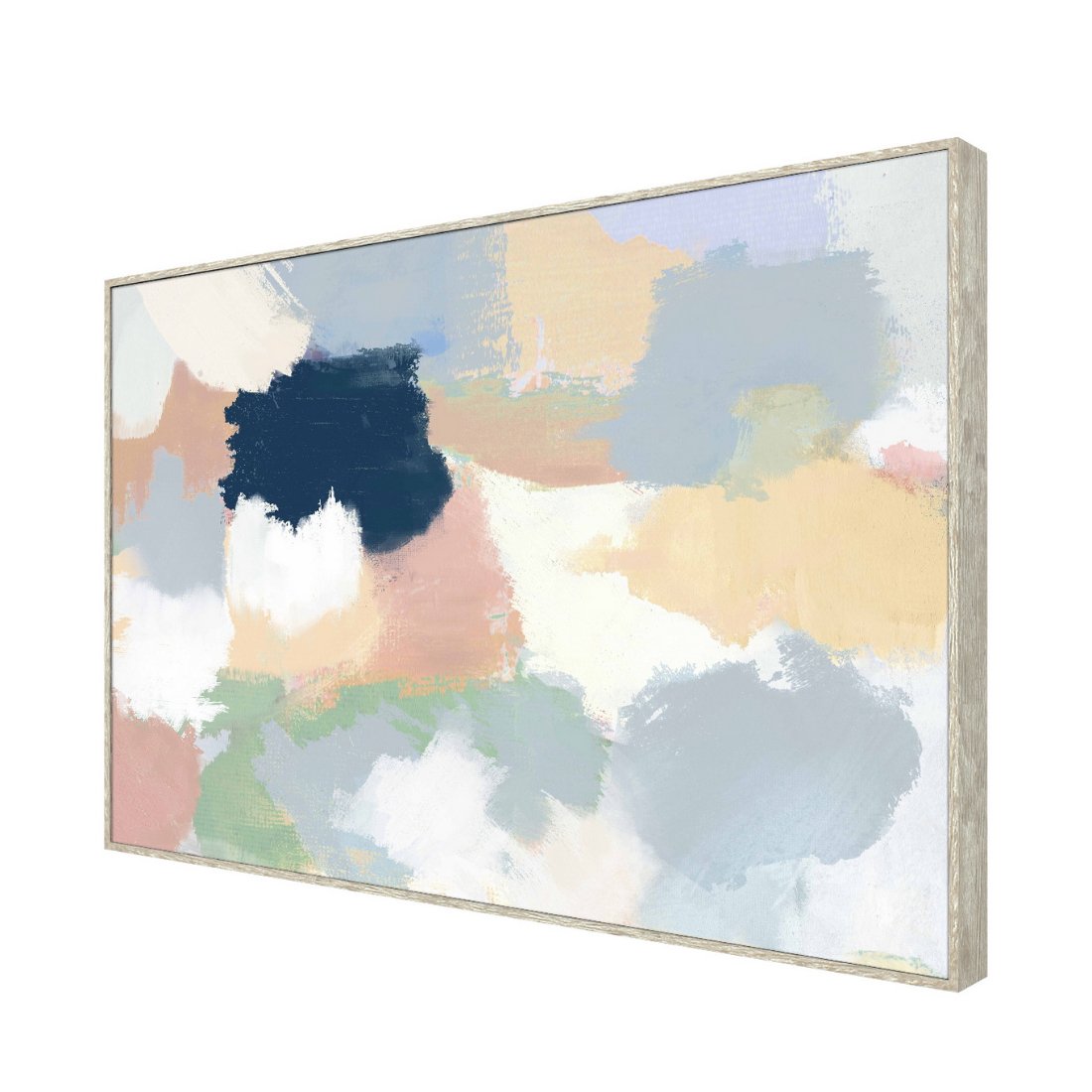 Abstract Colourful Cloud Framed Canvas