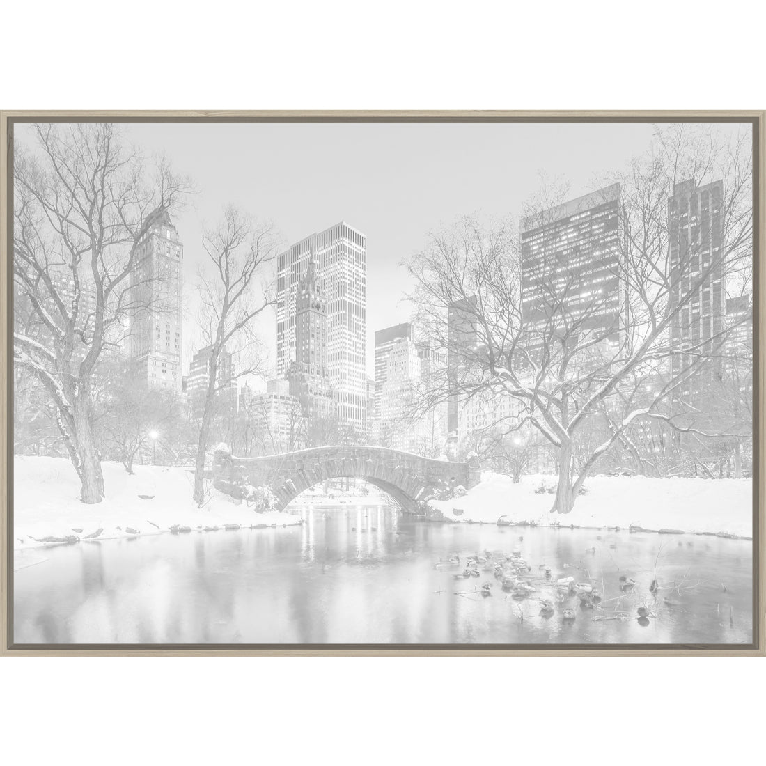 Gapstow Bridge Framed Canvas