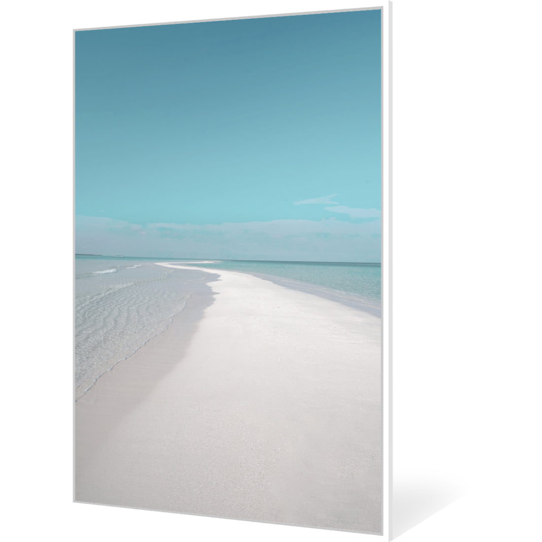 Beach Stroll Variant 1 Framed Canvas