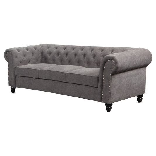 228CM Grey Hampton 3 Seat Lounge