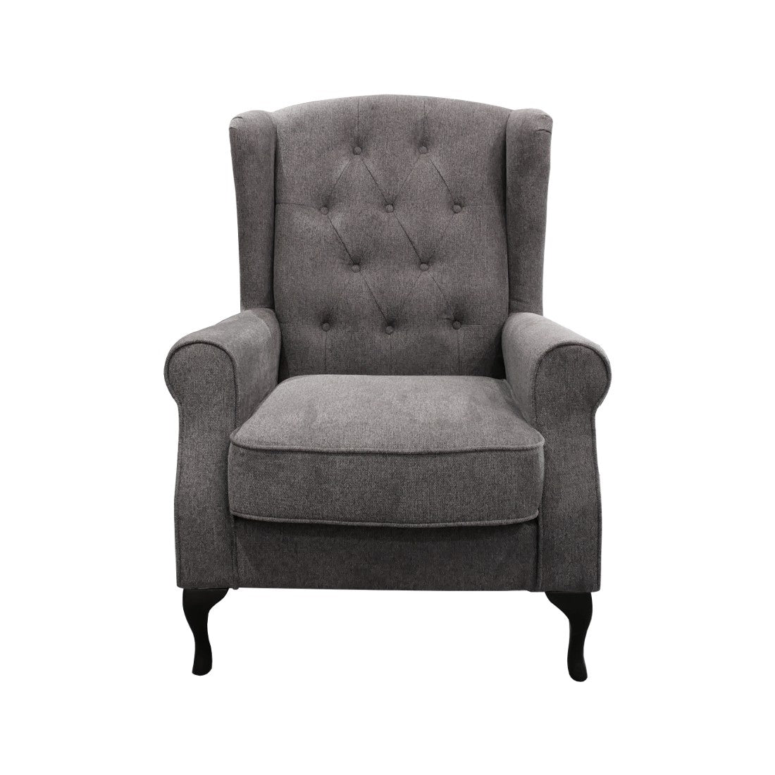 117CM Grey Hampton Wing Chair