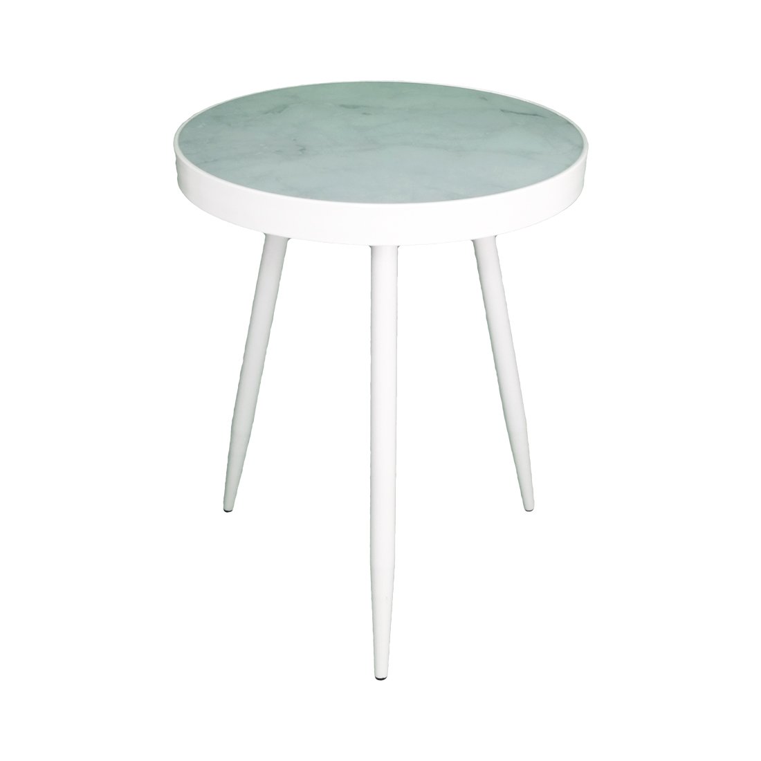 56cm Round Tea Table White