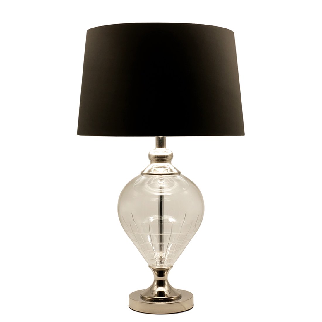 Sheraton Glass Lamp & Shade